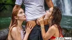 Senzual Amor In Trei Cu Fete Nebunatice Si Barbat Dotat